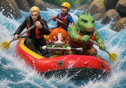 raftingのイラスト