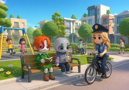 治安のイラスト