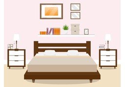 主卧のイラスト