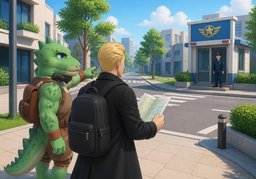 파출소のイラスト