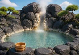 温泉のイラスト