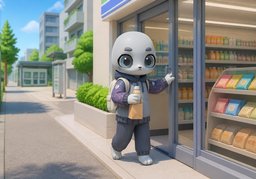 들르다のイラスト