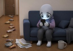 中毒のイラスト
