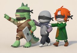 盲目のイラスト