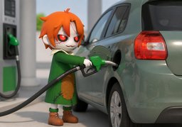 주유のイラスト