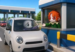 통행료のイラスト