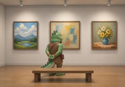 画展のイラスト