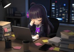 힘들다のイラスト