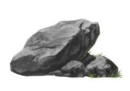 바위のイラスト
