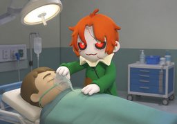 第一线のイラスト