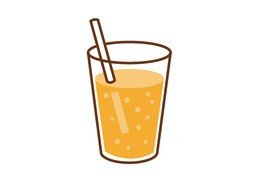 橙汁のイラスト