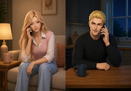 unterhaltenのイラスト