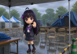 우천시のイラスト