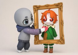 여기다のイラスト