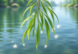 柳树のイラスト