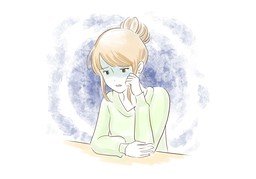 苍白のイラスト