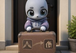 返程のイラスト