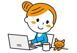 居家办公のイラスト