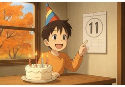 十一月のイラスト
