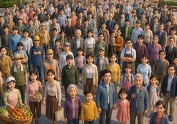 Illustration for 人民 (people)
