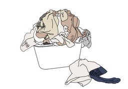 堆のイラスト