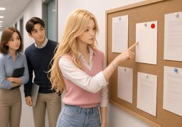 공지사항のイラスト