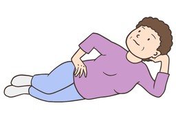 卧のイラスト