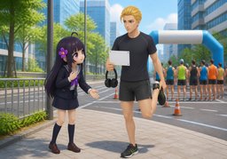 maratónのイラスト