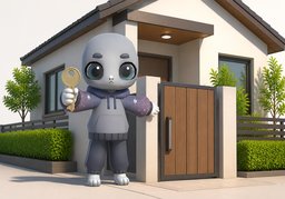 주인のイラスト