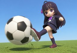 踢のイラスト