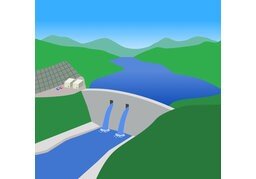 水库のイラスト