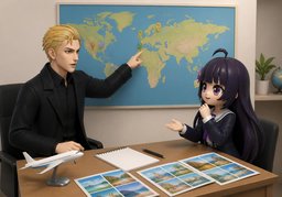 여행사のイラスト
