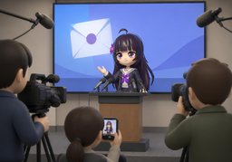발표되다のイラスト