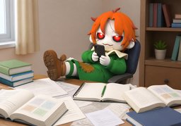 偷懒のイラスト