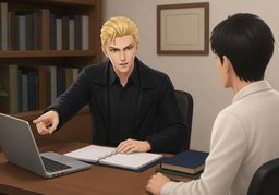 副教授のイラスト