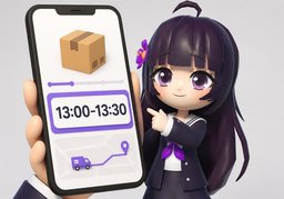 배달시간のイラスト