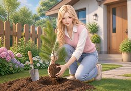 소나무のイラスト