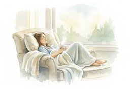 镇定のイラスト