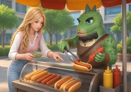 hot-dogのイラスト