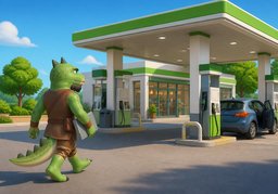 Tankstelleのイラスト