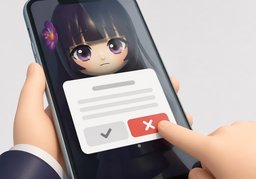 거부하다のイラスト
