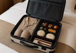 食宿のイラスト