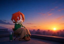 彻夜のイラスト