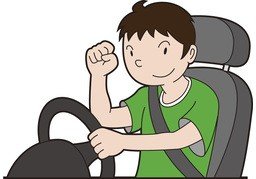 운전자のイラスト