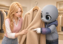 겉감のイラスト