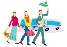 导游のイラスト