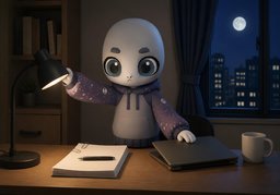 连夜のイラスト