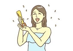 化妆のイラスト