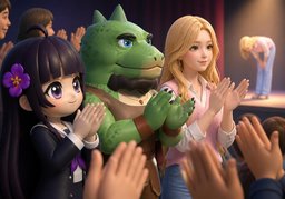 applaudissementのイラスト