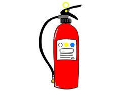 灭火器のイラスト